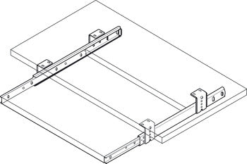 Accuride 2109 Keyboard/Pencil Drawer Top Mounted Slide, 3/4" Extension, 75 lbs Weight Capacity