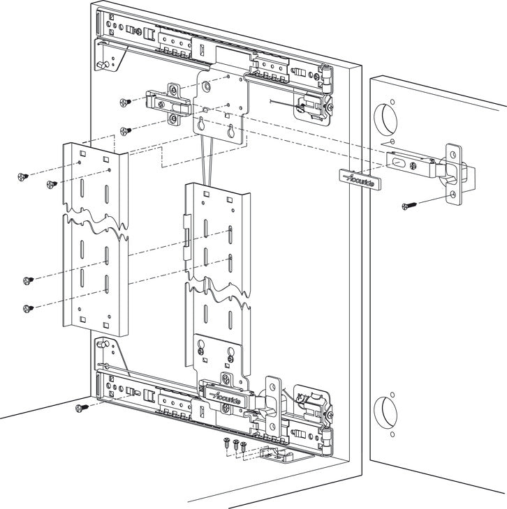 Pocket Door System, Accuride 1332  (with 35 mm Hinge Kit)