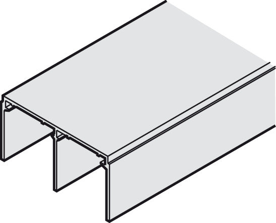 Upper Guide Channel, Dual, 78 x 40 (3 1/16" x 1 9/16")
