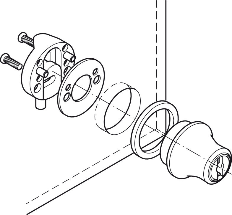 Glass Door Pin Lock
