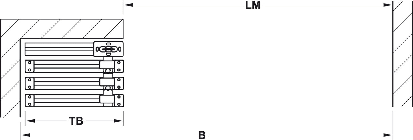 Fitting set, Slido D-Line11 Stacking Additional Set for 50Pâ€“120P, 50Câ€“120C and 50Iâ€“120I