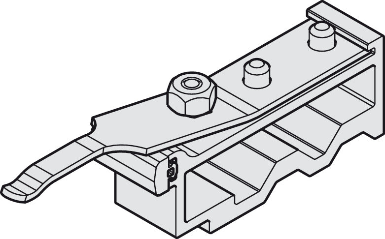 Track Stopper, with Adjustable Retention Spring