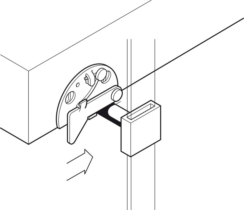 Drawer Catches, for central locking rotary cylinder