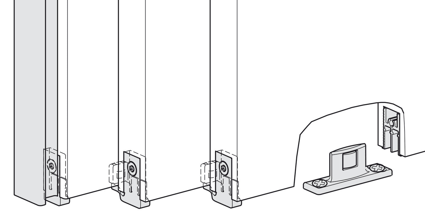 Stacking End Plate with Screws, for Hawa Divido 100