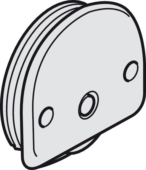 Lower Guide, with Double Bearing Mounted Axle