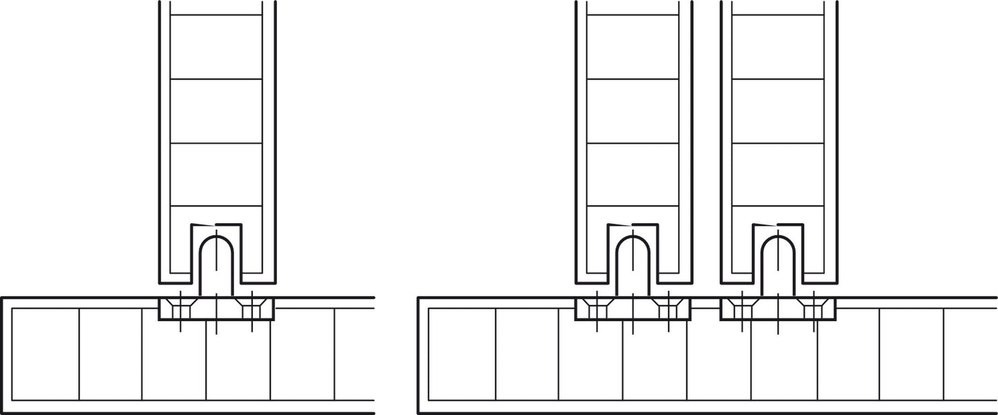 Lower Guide, For One Door