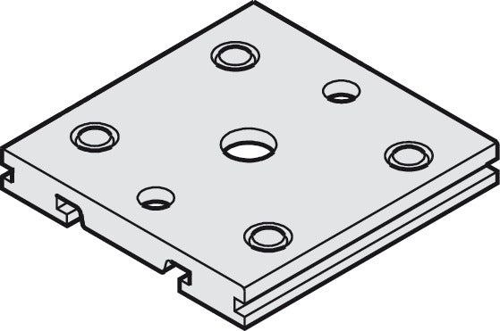 Fixing Plate, for 2 x single running track