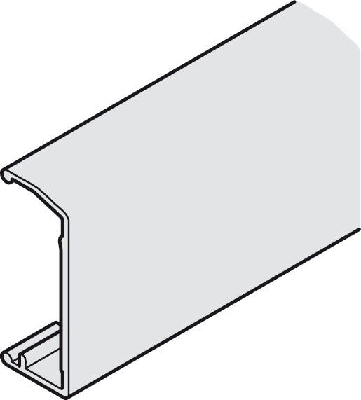 Clip-on panel, For running track, height 33 mm
