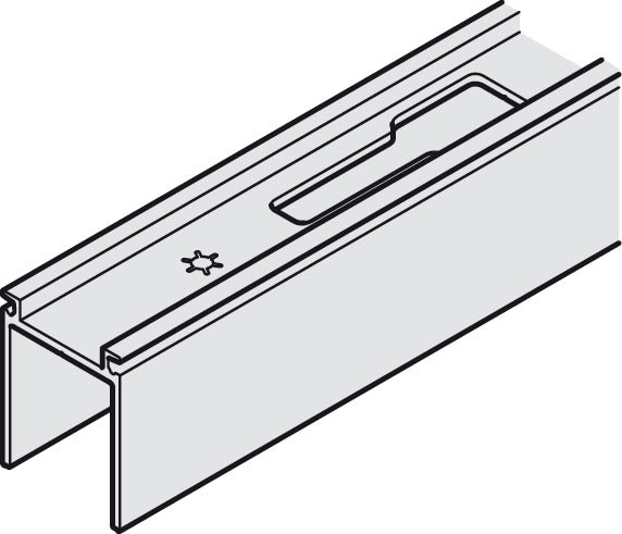 Fixing profile, For running track with bayonet lock