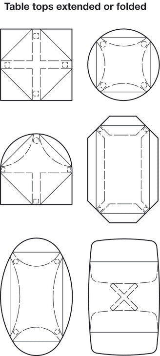 Drop Leaf Table Fitting Set, TKB, table extension fittings