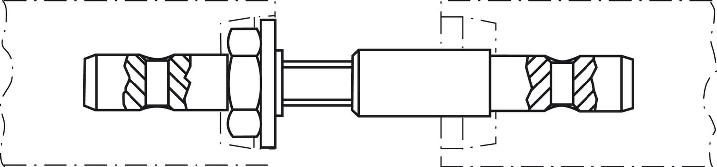 Fastener, Back to Back Mount for Glass Doors