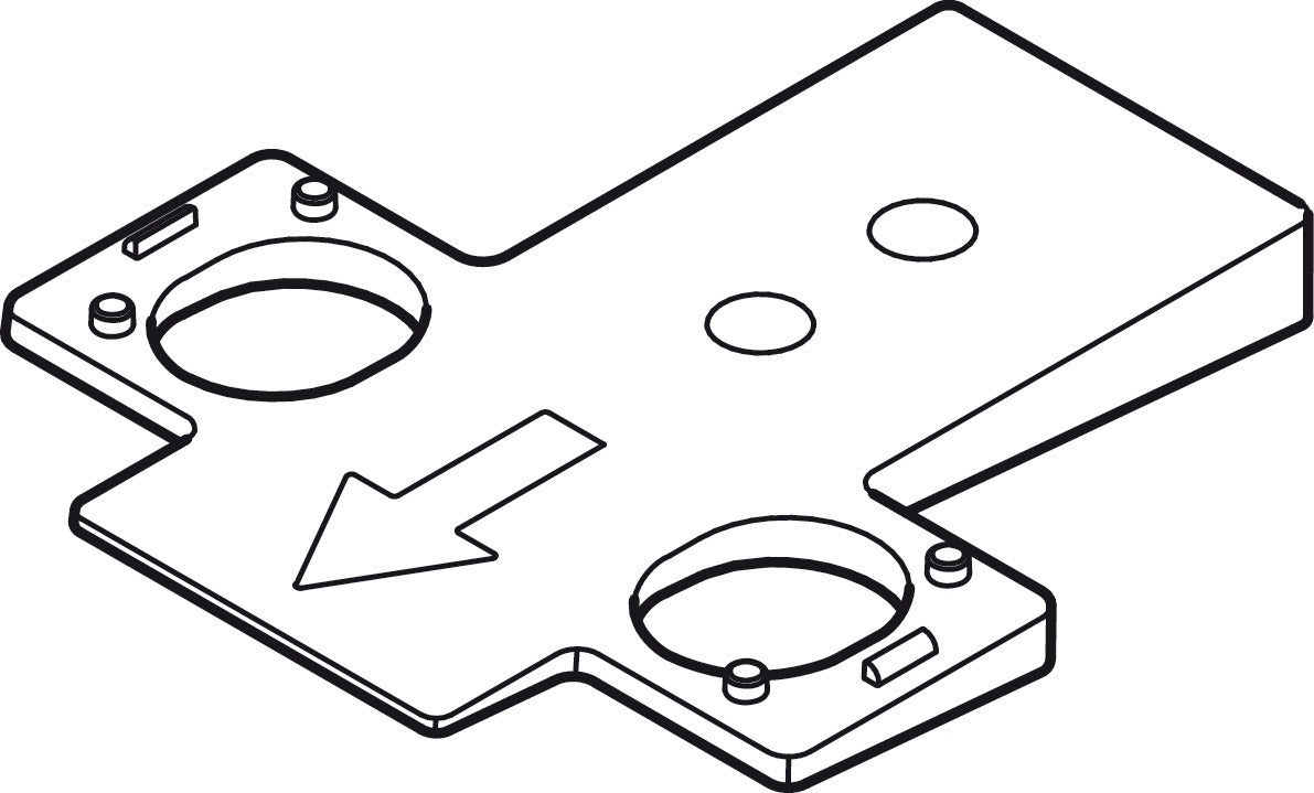 Wedges, for Grass TIOMOS Mounting Plates, +5° Wedge
