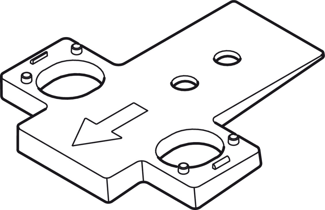 Wedges, for Grass TIOMOS Mounting Plates, +5° Wedge