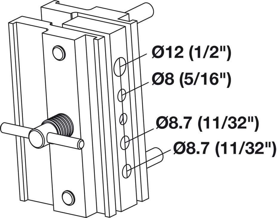 Drill Jig, for TAG Synergy Elite Valet Pin