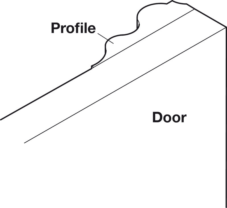 Concealed Thick Door Hinge, Salice, 94° Opening Angle, Half Overlay