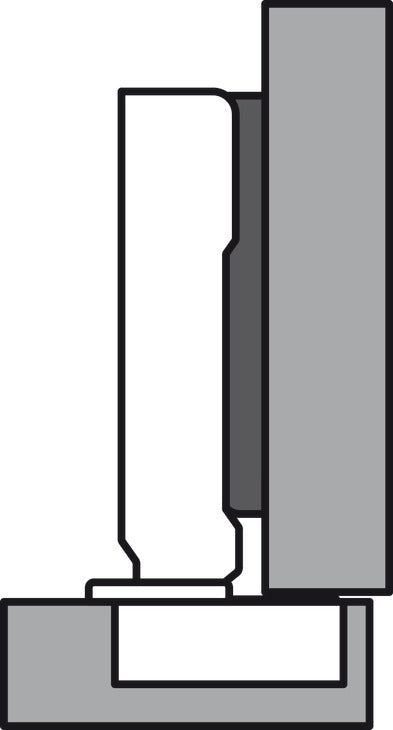 Concealed Hinge, Grass Tiomos 160°, full overlay mounting