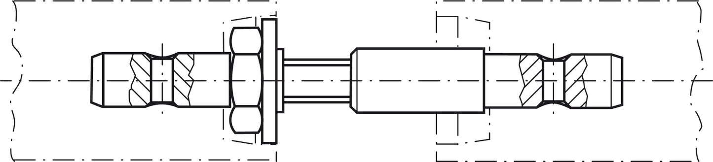 Fastener, Back to Back Mount for Glass Doors