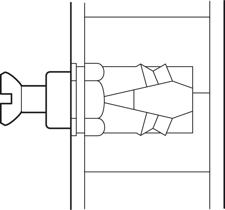 Spreading Dowel, Brass, M6