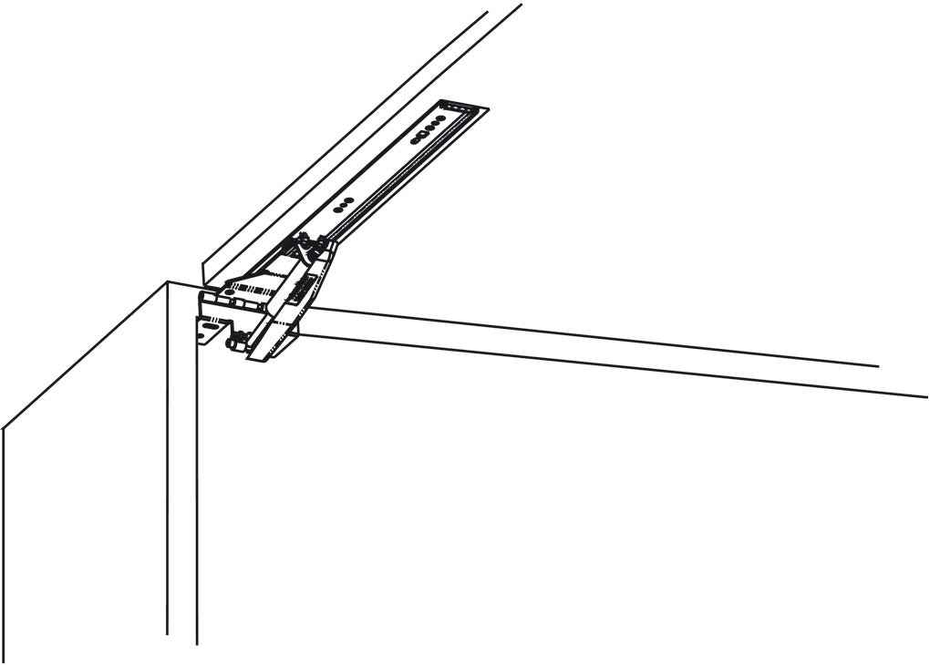 Flipper Door Slide, Accuride 1155 - Easy Down