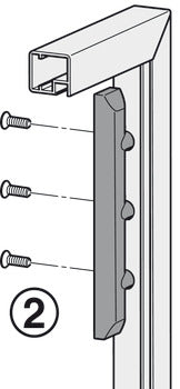 Aluminum Door Bracket, for Free Flap 1.7 / 3.15 / Strato