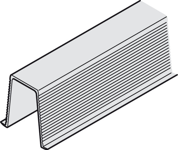 Guide Rail, 20 x 12 (13/16" x 1/2"), Glue-in