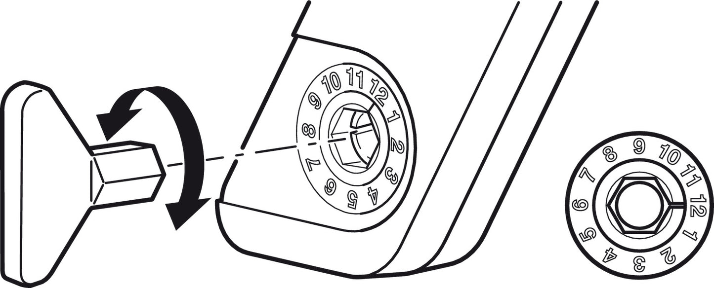 Hex Key, SW10 for Free Flap H 1.5