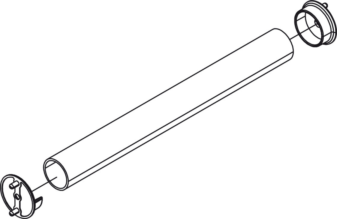 Round Wardrobe Tube with Supports, TAG Synergy Collection