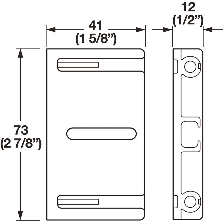 Face Frame Inset Brackets, For Concealed Undermounts