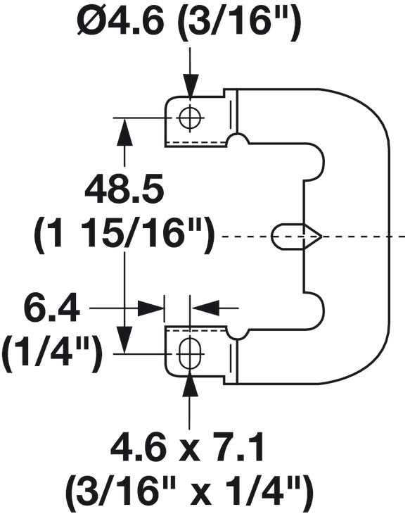 Optional Face Frame Bracket, for Accuride 3832 and 3834 Slides