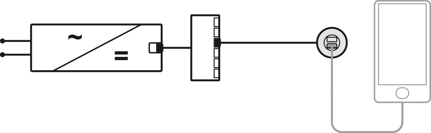 USB Converter, HÃ¤fele Loox ESC 2001 Modular, Round