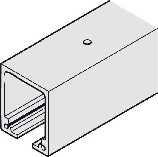 Upper Track, Pre-drilled, Aluminum