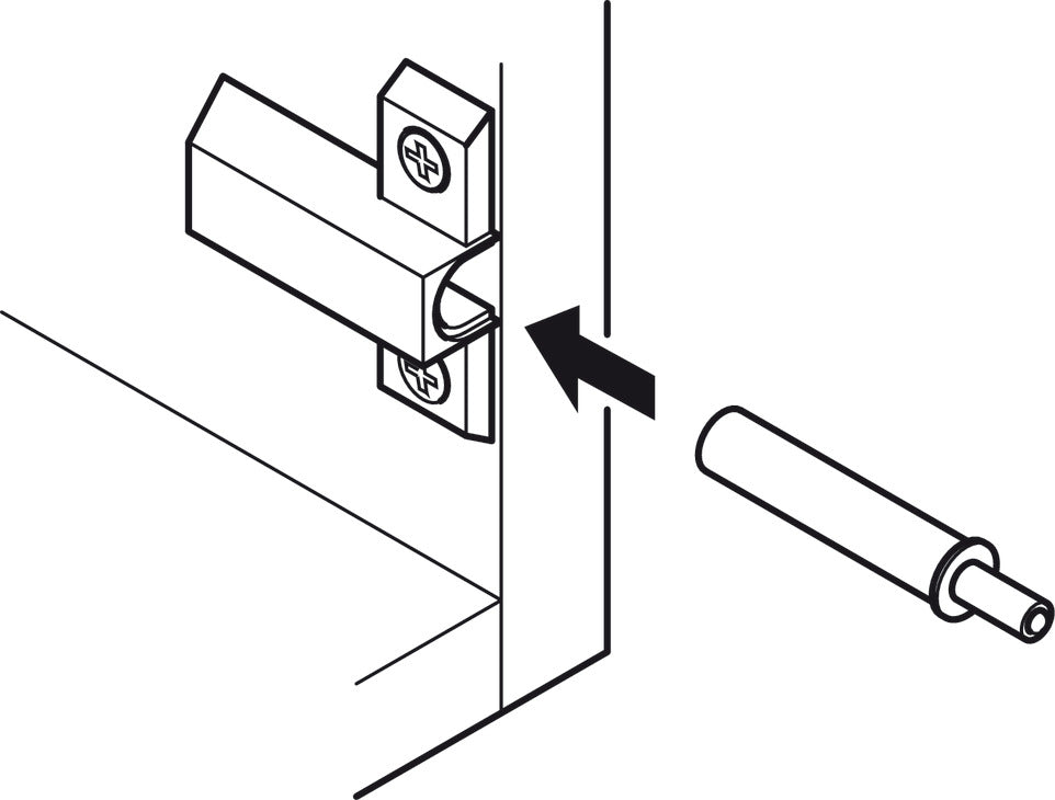 Salice Smove Bottom Mount Concealed Slide, Full Extension; Shelf Soft Close