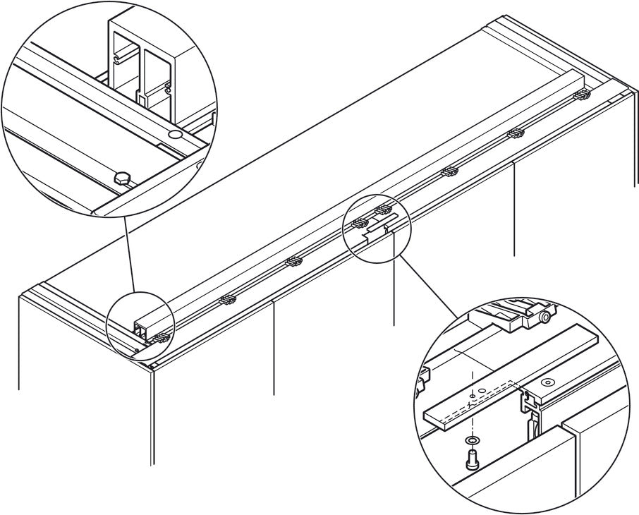 Wooden Folding Sliding Doors, HAWA Folding Concepta 25, set, hinges with soft closing mechanism
