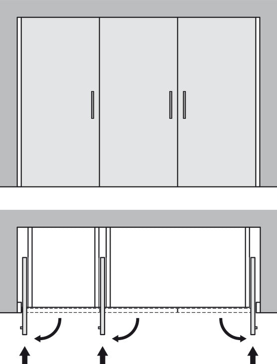 Wooden Pivot Sliding Doors, Hawa Concepta