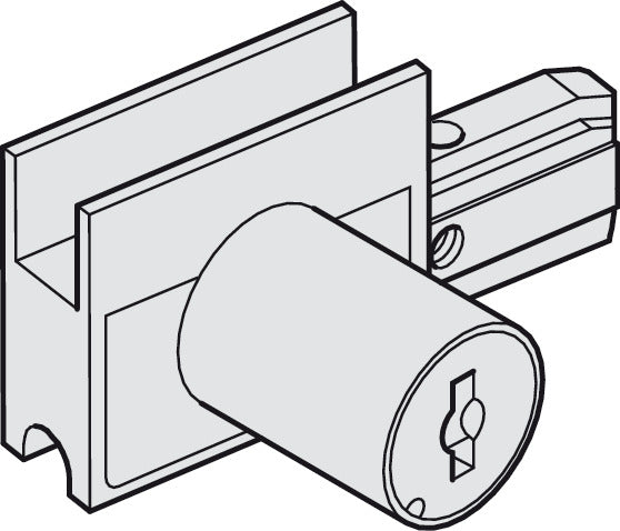 Lock housing, with Cylinder, Keyed Different