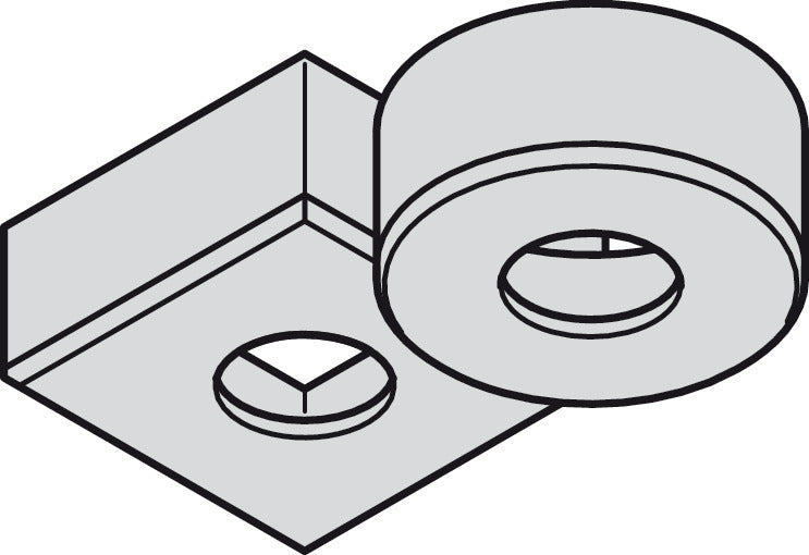 Surface Mounted Housing Trim Ring, Round, For HÃ¤fele Loox5 LED 2090/3090