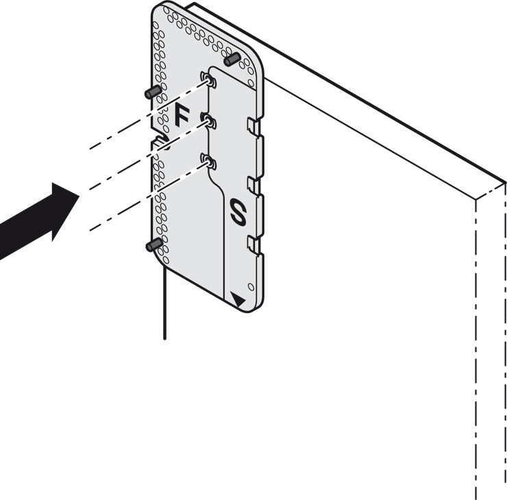 Drilling jig, HÃ¤fele, Free space