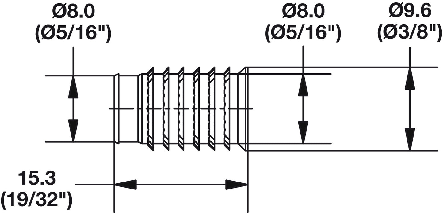 Insert Nut, Lamello Cabineo 8 M6