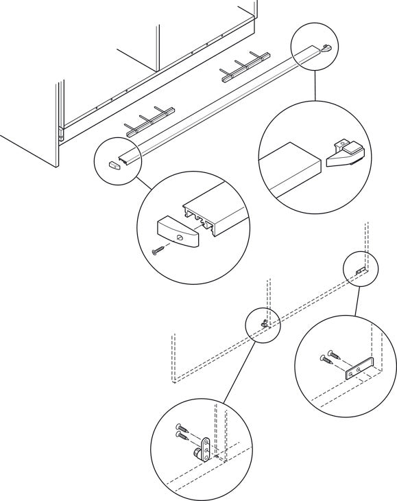 Wooden Folding Sliding Doors, HAWA Folding Concepta 25, set, hinges with soft closing mechanism