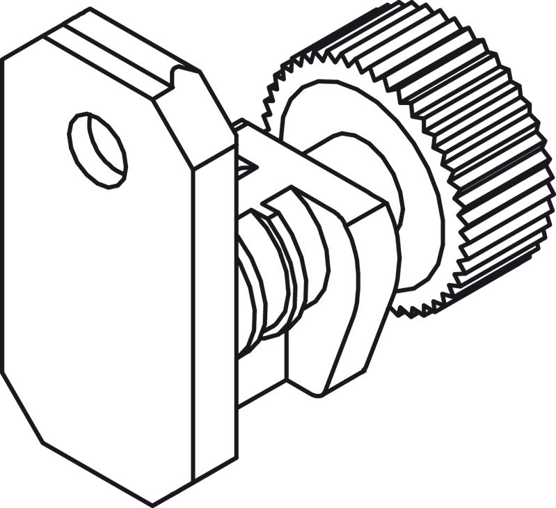 Railing Clip, Front Panel, For Nova Pro Scala Drawers
