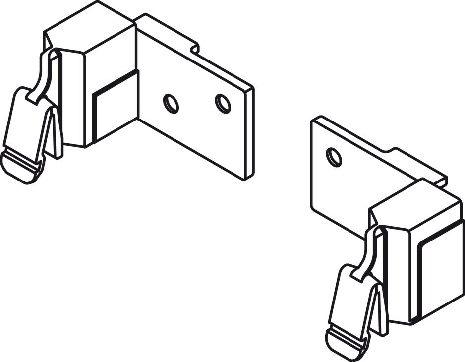 Railing Clip, Back Panel, For Nova Pro Scala Drawers