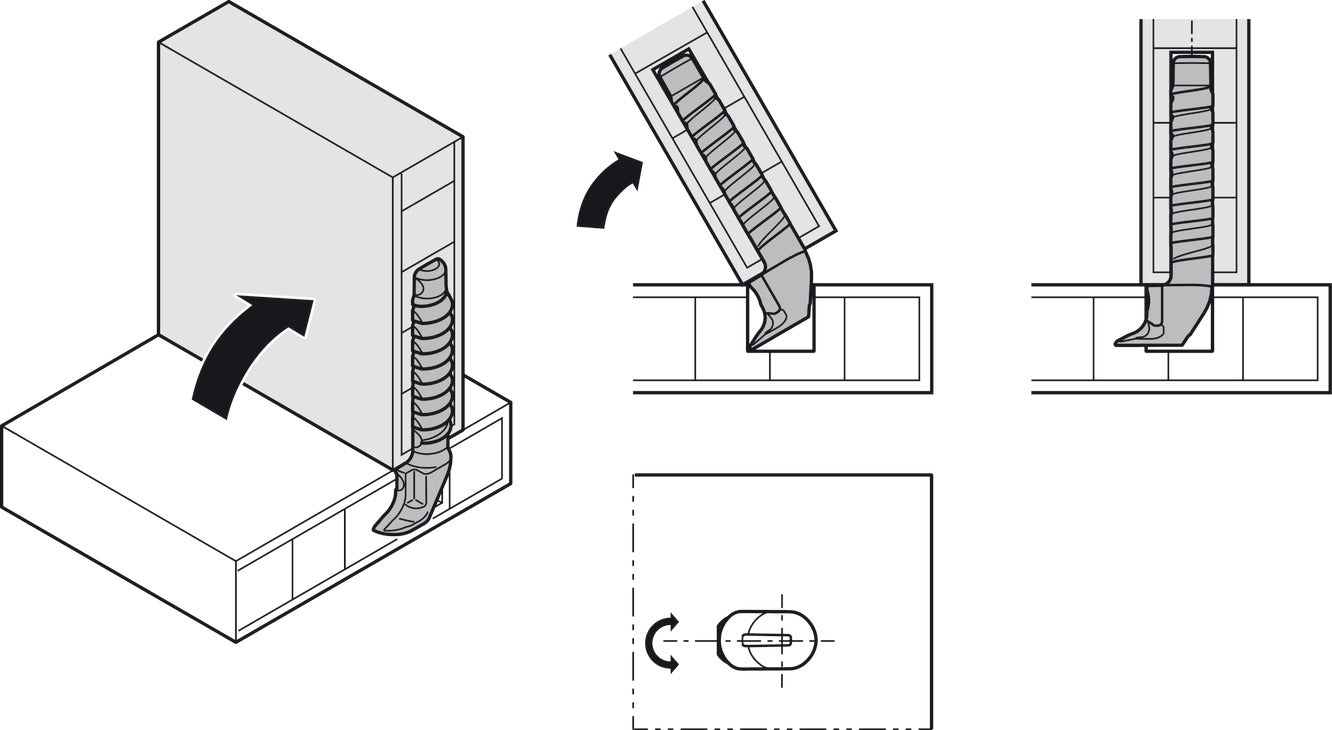 Claw connector, HÃ¤fele Ixconnect CC 8/5/30, Zinc alloy