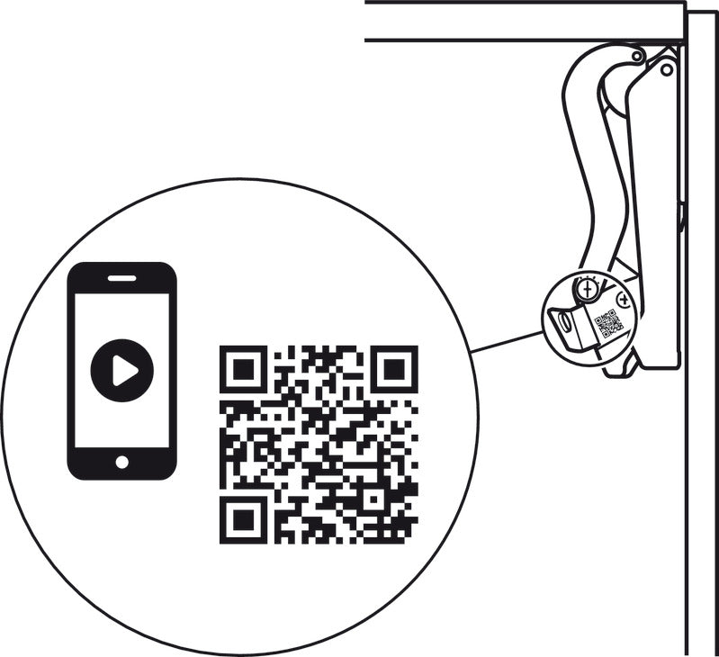 Swing-Up Fitting, HÃ¤fele Free space 1.11