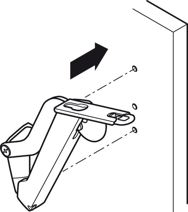 Swing-Up Fitting, HÃ¤fele Free space 1.11