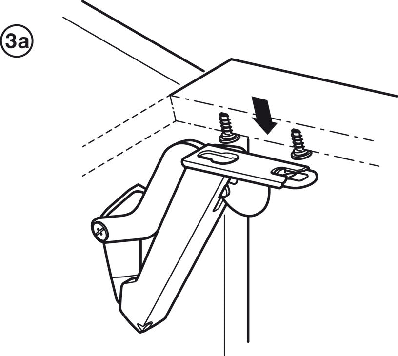 Swing-Up Fitting, HÃ¤fele Free space 1.11