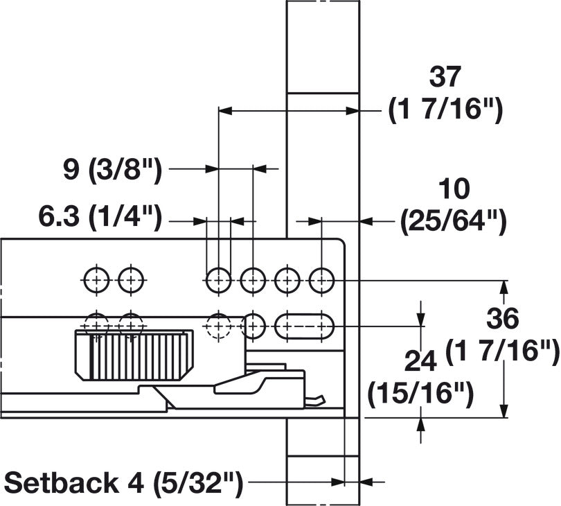 Grass Dynapro 16 Full Extension Slide, 100 lbs.