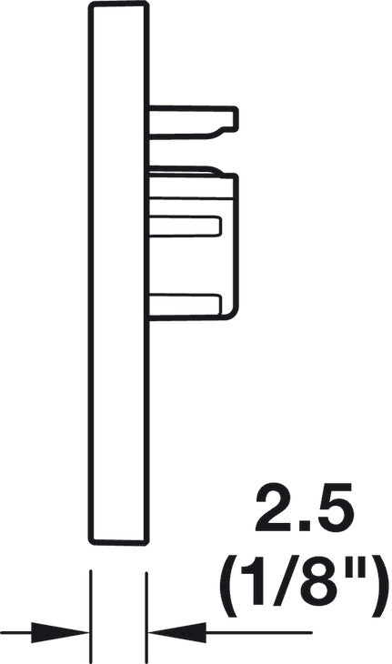 end cap, For HÃ¤fele Loox5 profile 2104