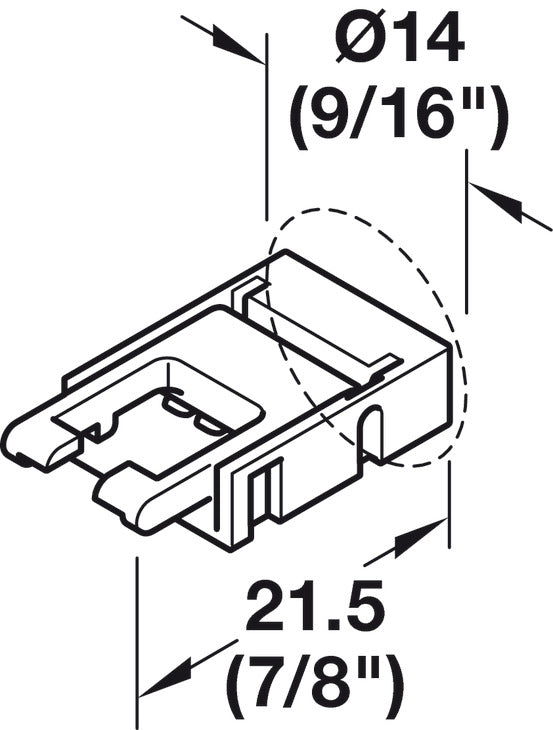 Interconnecting lead, HÃ¤fele Loox5 for LED strip light, RGB, 10 mm