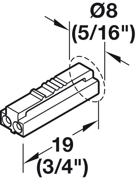 Lead, HÃ¤fele Loox5 for LED strip light monochrome 5 mm (3/16"), 12 V