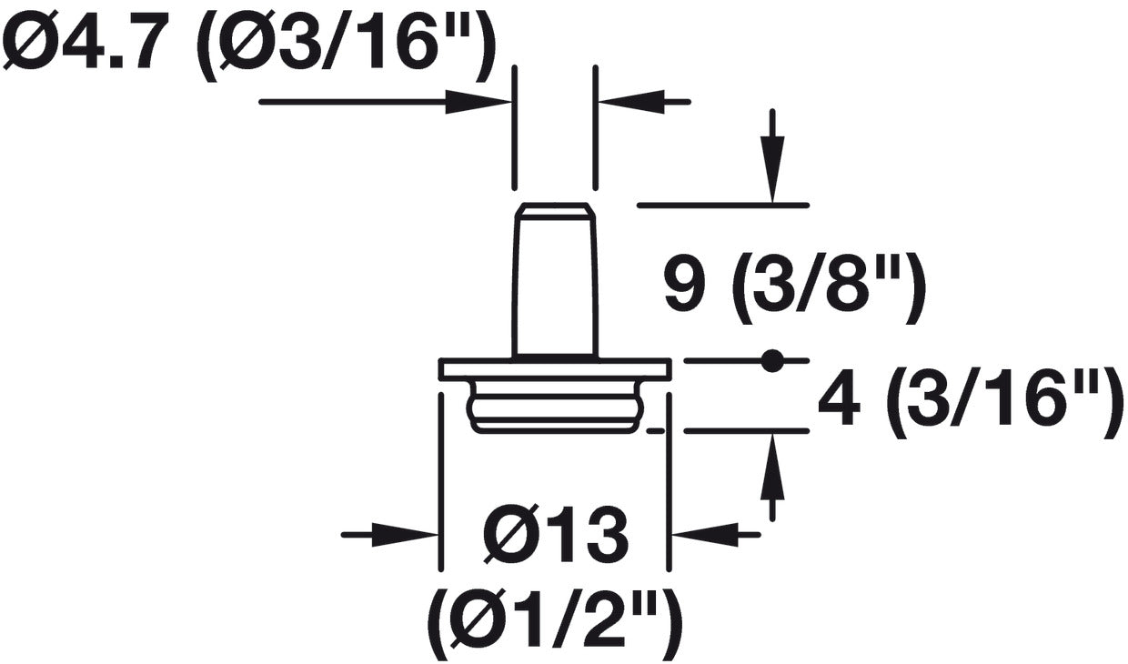 QuickClick Slim Base, Element with Silencer, Press-Fit